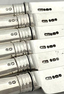 Georgian, George III, Mahogany Cased Crested Silver Dessert Service for Twelve. London 1809 Moses Brent.