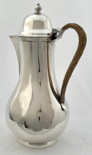 Edwardian Silver Hot Water Jug. London 1906 Goldsmiths & Silversmiths Co. 13.9 troy ounces.