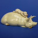 Beswick Pig and Piglet "Piggy Back" Model No 2746 (Boxed)