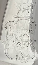 William IV Silver Armorial Coffee Pot. Sheffield 1835 Hawksworth & Eyre. 23.9 troy ounces.