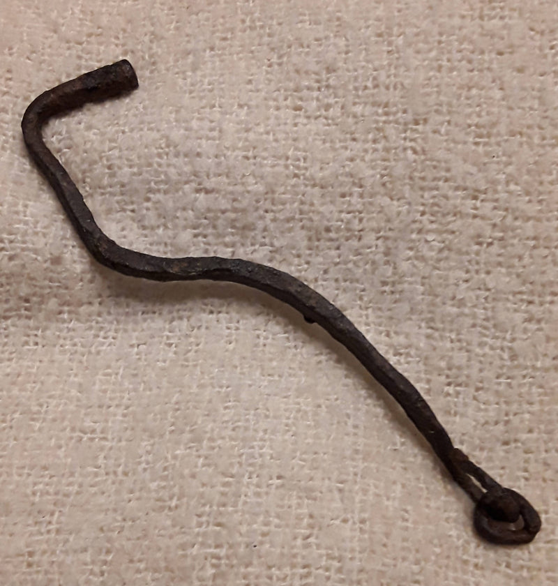 A Large Early Medieval Latch Lifter Iron Key.