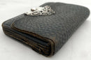 Late Victorian Silver Mounted Leather Purse. London 1900 William Amaziah Ellwick.