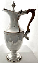 Georgian, George III, Old Sheffield Plate Crested Wine Ewer, circa 1790.