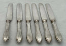 George V Cased Set of Silver Handled Dessert Knives & Forks for Six. Sheffield 1915 R. F. Mosley & Co.