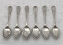 Georgian, George II, Six Silver Teaspoons. London 1793 Solomon Hougham. 2 troy ounces.