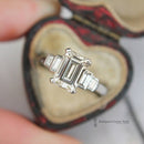 Emerald Cut Diamond Solitaire Ring