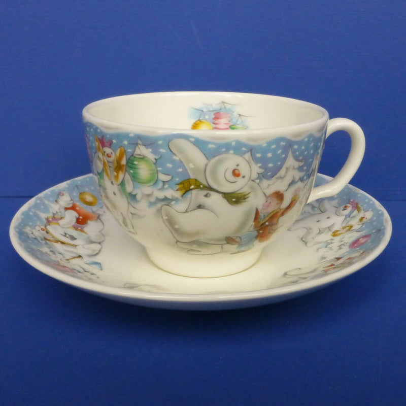 Royal Doulton Snowman Partytime Teacup and Saucer