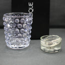 New Lalique: Blue lustre "Mossi" votive