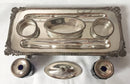 Georgian Old Sheffield Plate inkstand, circa 1820.