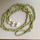 Freshwater cultured pearl lariat style necklace