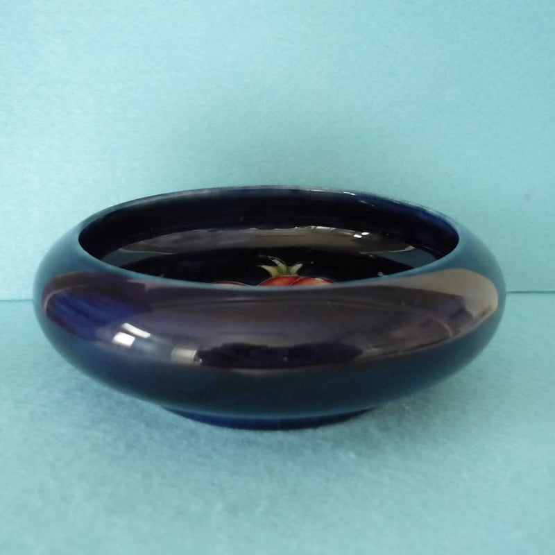 A Vintage Moorcroft Inverted Rim Bowl in the Anemone Pattern