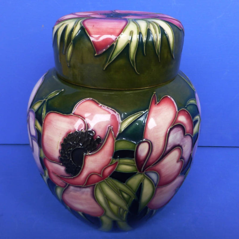 Moorcroft Tribute To Anemone Ginger Jar By Emma Bossons