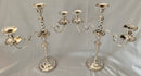 Georgian, George III, Pair of Old Sheffield Plate Three Light Candelabra, circa 1800 - 1810.