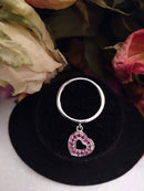 New Ruby Heart Ring Size N