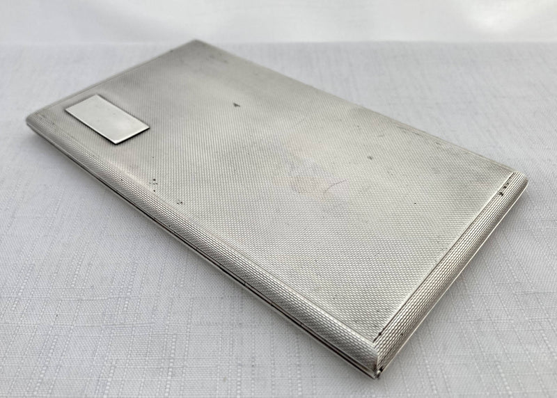 Elizabeth II, Silver Cigarette Case. London 1952 Asprey & Co Ltd. 6.9 troy ounces.