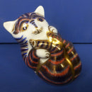 Royal Crown Derby Paperweight Playful Kitten