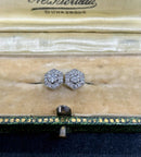 Hallmarked 9ct White Gold 0.25ct Round Brilliant Cut Diamond Earrings