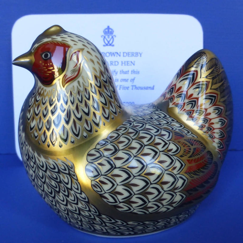 Royal Crown Derby Limited Ediiton Paperweight - Farmyard Hen (Boxed)