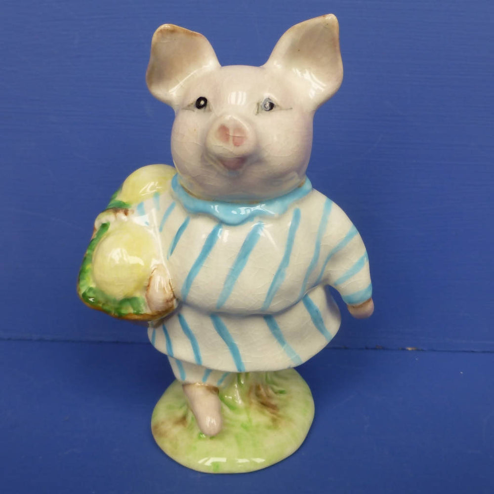 Beatrix Potter ‘Little buy Pig Robinson’ Early BP2 figure, Excellent Gold oval 1955-70