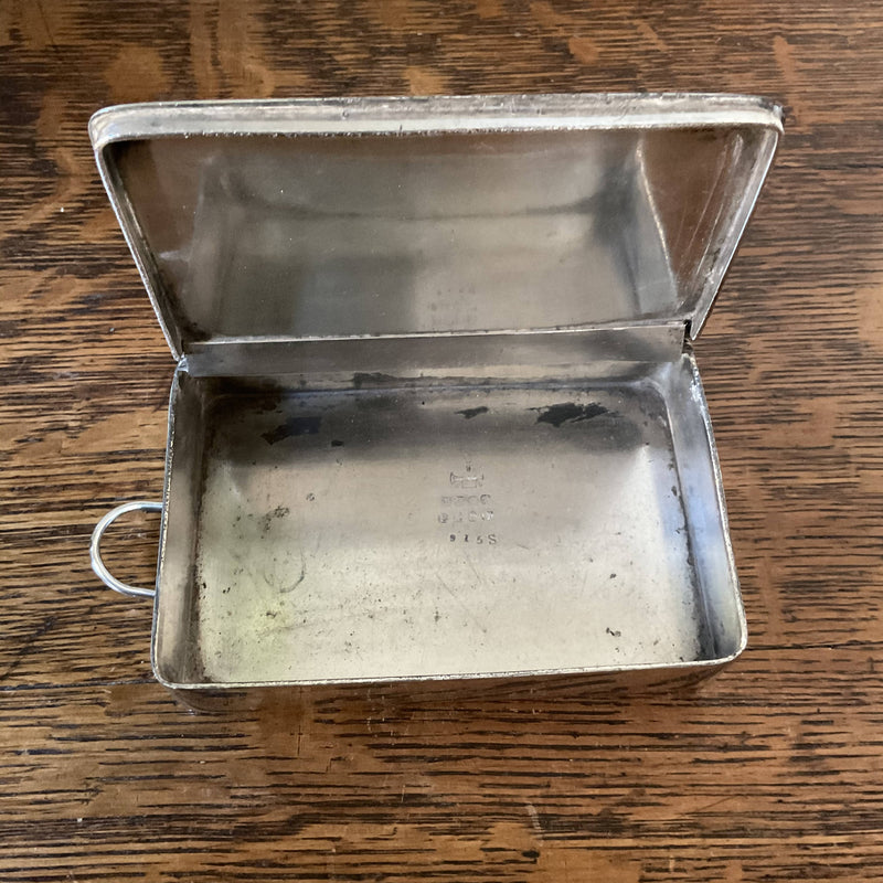 Victorian silver plated sandwich box