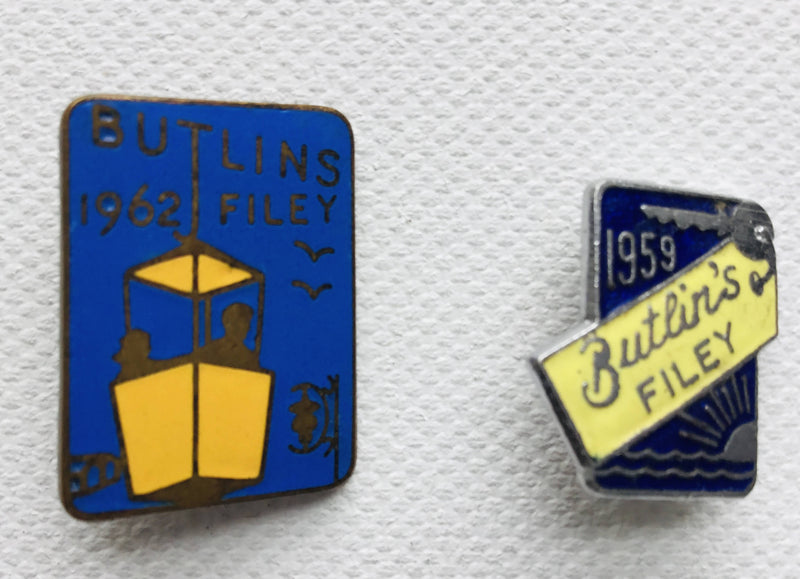Collection of Vintage Butlins Holiday Camp badges. Mostly Filey.