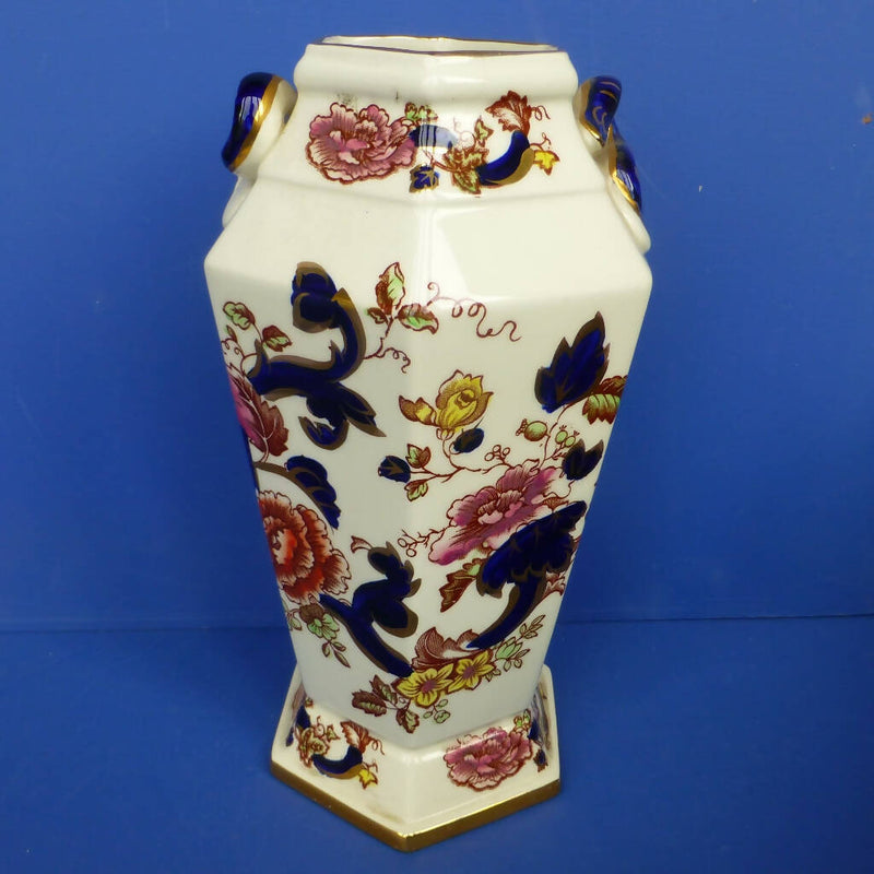 Masons Ironstone - Blue Mandalay Hexagonal Lizard Vase