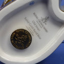 Royal Crown Derby Paperweight old Imari Solid Gold Band Teddy Bear (Boxed)