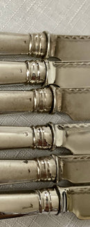 Georgian, George III, Crested Silver Dessert Knives & Forks for Twelve. London 1799 William Abdy II.
