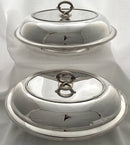 Georgian, George III, Pair of Silver Entree Dishes & Covers. London 1801 Thomas Robins. 78 troy ounces.