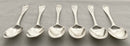 Georgian, George II, Set of Six Silver Hanoverian Pattern Tablespoons. London 1742 Ebenezer Coker. 12 troy ounces.