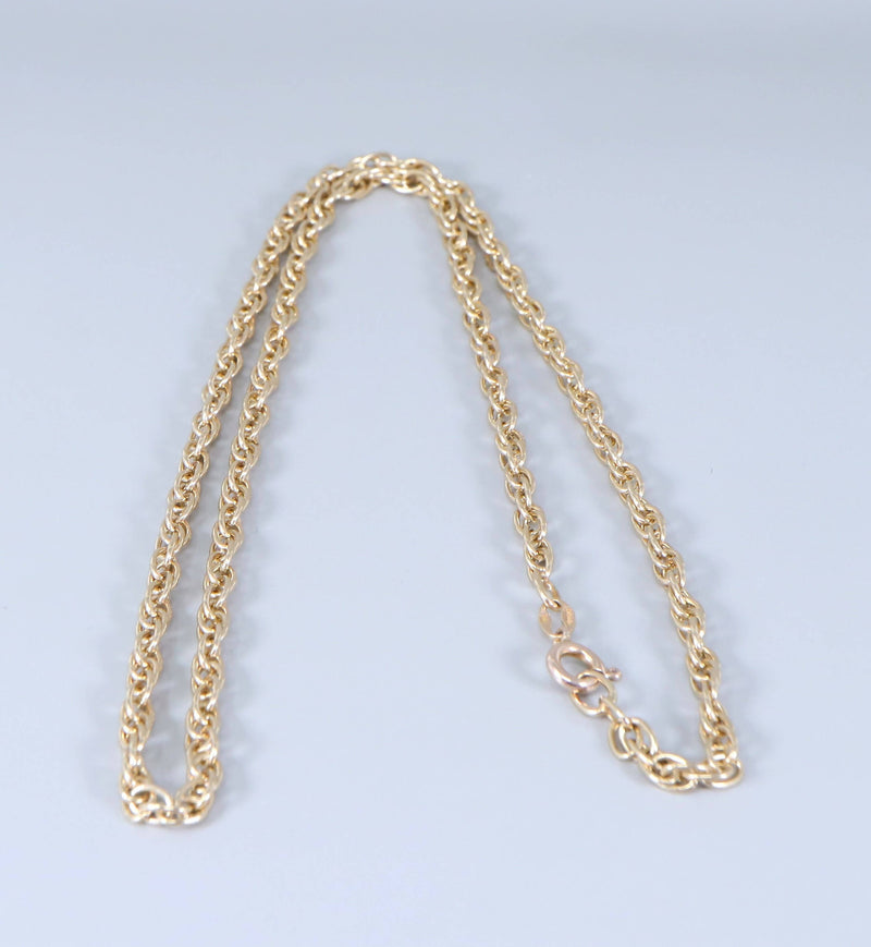 9ct Gold Prince of Wales link neck chain.
