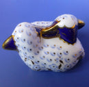 Royal Crown Derby Paperweight Twin Lambs