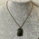 Vintage NZ nephrite tiki pendant