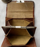 Edwardian Silver & Leather Purse. London 1905/06 De La Rue Ltd.