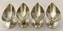 George III Four Scottish Silver Salts, Crested for Stuart of Bute. Edinburgh circa 1780 - 1810. 8.4 troy ounces.