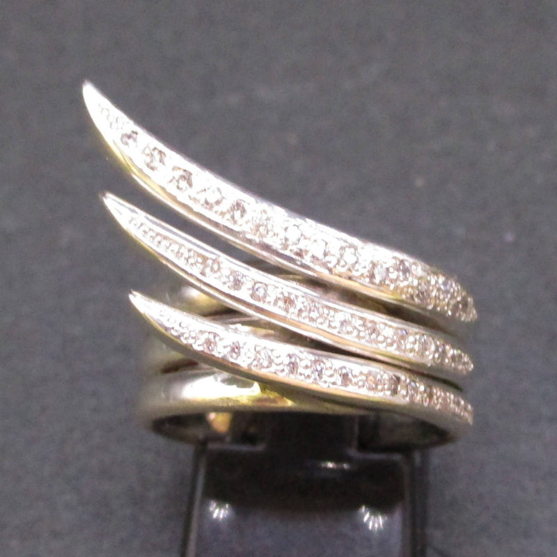 Jake: Three tier silver wing ring