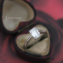 Platinum Certified 1.39cts Emerald-Cut Diamond Solitaire Ring