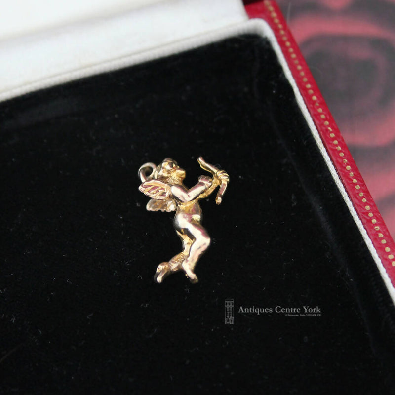 1970's Solid 9ct Gold Cupid Charm