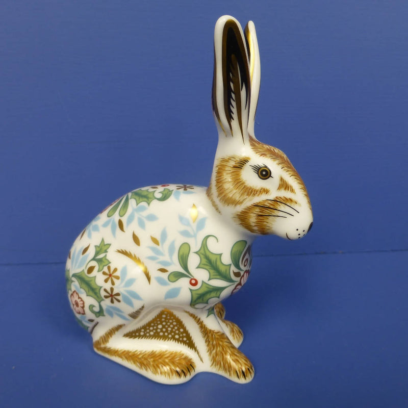 Royal Crown Derby Paperweight - Winter Hare