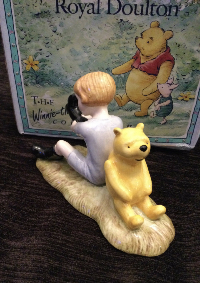 Royal Doulton Winnie The Pooh figure Royal Doulton Christopher Robin and Pooh figurine WP10