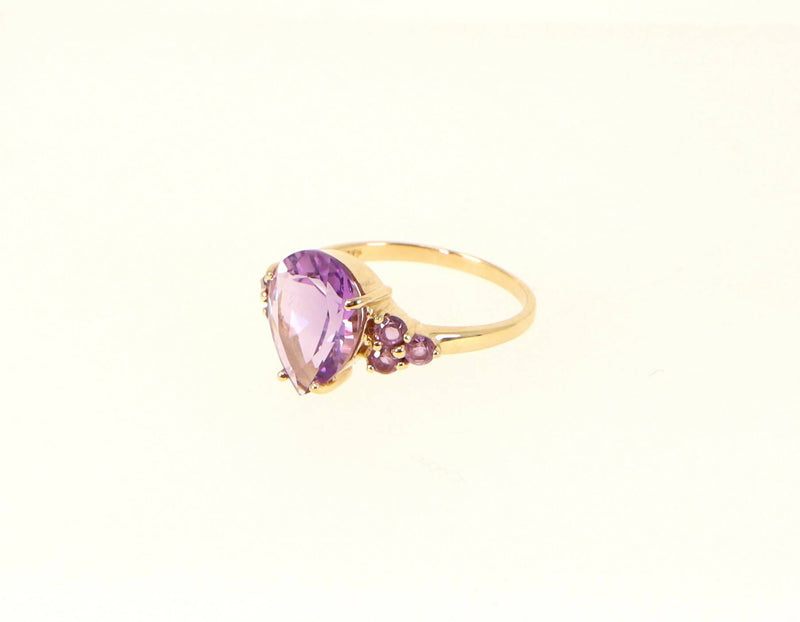 9ct Gold Amethyst Cluster Ring