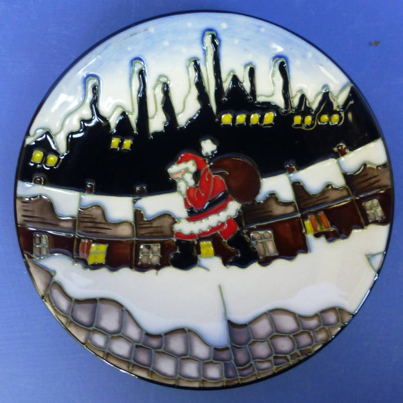 Moorcroft Tray / Coaster Christmas In The Pots By Vicky Lovatt