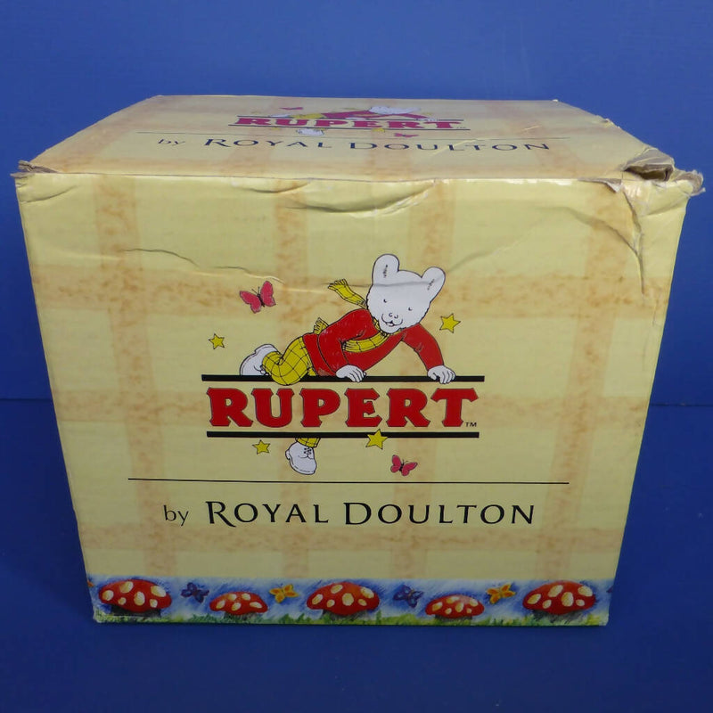 Royal Doulton Rupert The Bear Figurine - Going Out Late (Boxed)