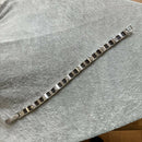 Sterling silver and amber bracelet