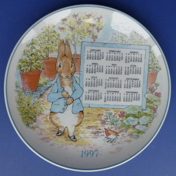  Peter Rabbit 1997 プレート Wedgwood Beatrix Potter Peter Rabbit Calendar Plate - 1997