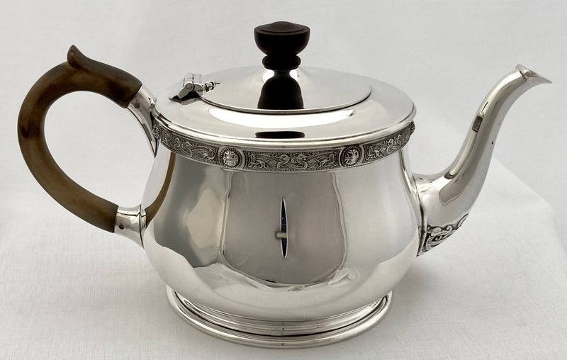 Silver tea service on sale antique