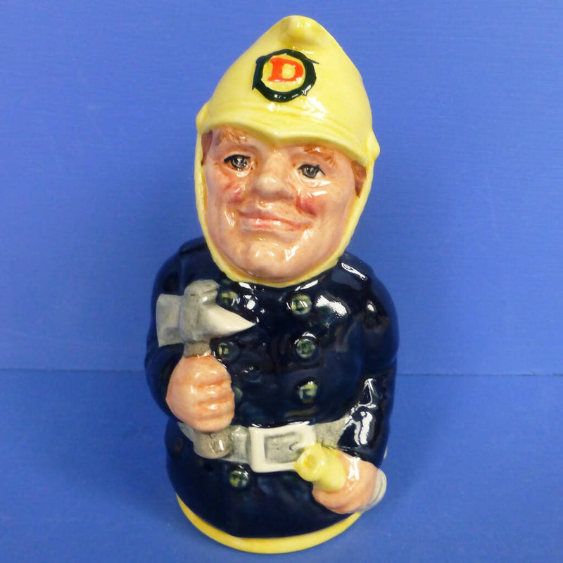 Royal Doulton Doultonville Toby Jug - Fred Fearless The Fireman D6809