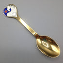 1970's Danish enamelled silver gilt spoon by A.Michelson
