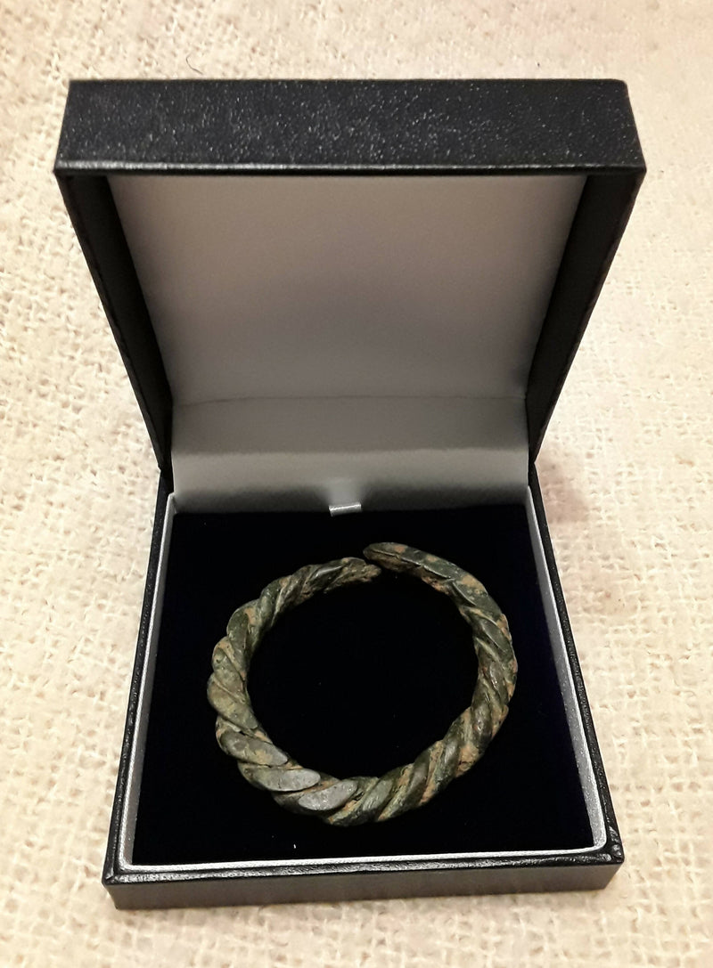 A Viking Child's Barley Sugar Twist Style- Bronze Bracelet