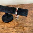 Sterling silver and amber bracelet